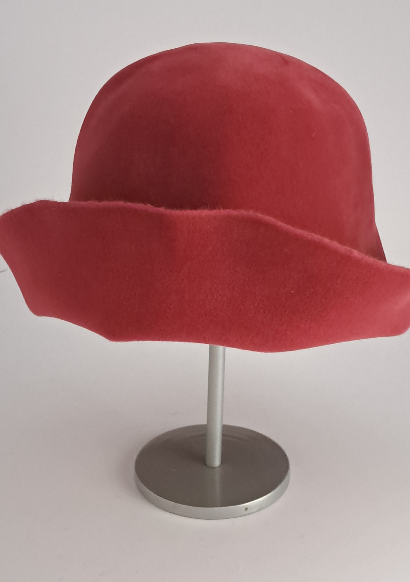 Morreton Veloursfilz Conus – Edler Vintage-Hutrohling in Rot-Orange