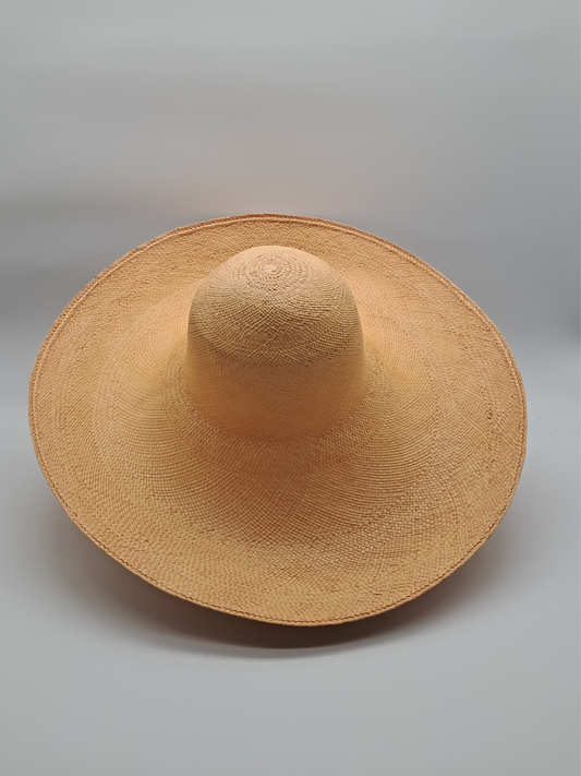 XL Panama Hut in lachsfarben