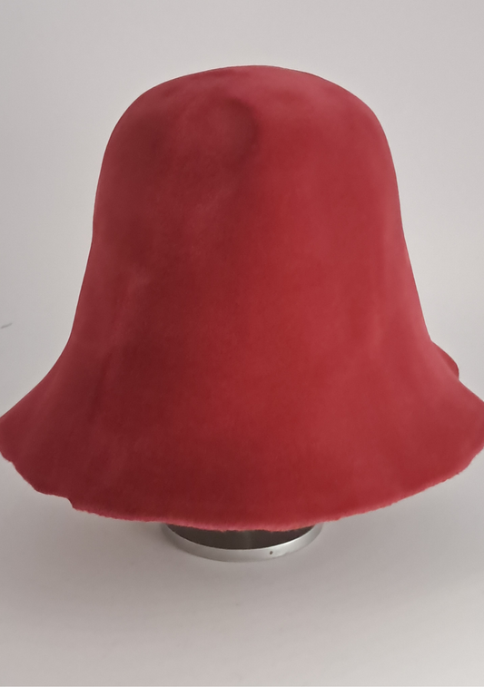 Morreton Veloursfilz Conus – Edler Vintage-Hutrohling in Rot-Orange