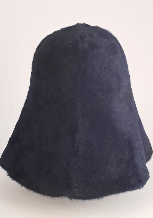 Vintage Teddy Conus Nachtblau – Seltener Hutrohling aus alten Beständen mit beidseitigem Melusineflor