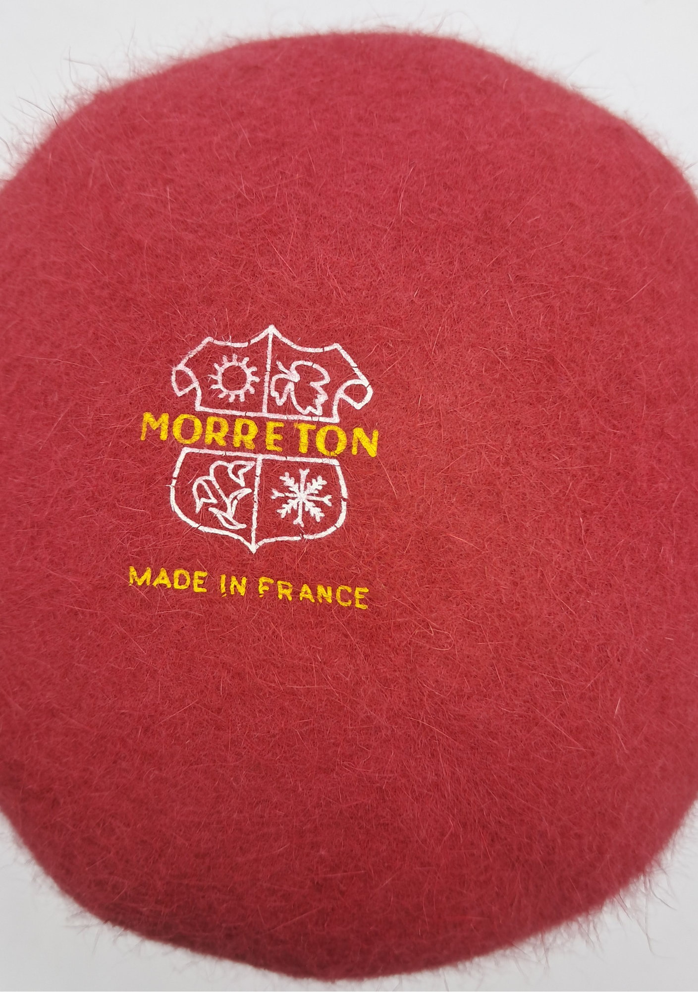 Morreton Veloursfilz Conus – Edler Vintage-Hutrohling in Rot-Orange